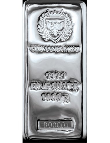 GUSSBARREN 1000 Gramm Silber Germania 2023