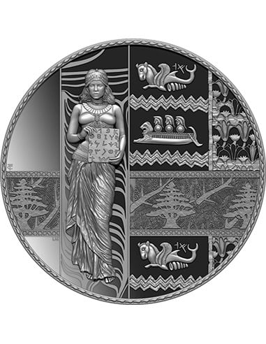 FENICIA Proof Moneta Argento 2 Oz 5$ Niue 2024