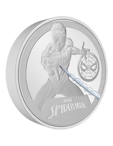 SPIDER MAN Classic Marvel Moneta Argento 3 Oz 10$ Niue 2023