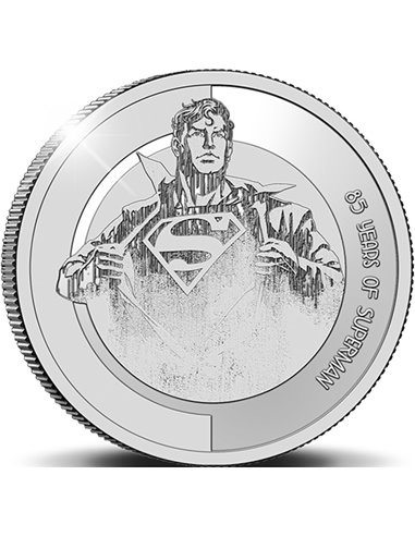 SUPERMAN DC Comics 85 Años Medalla de Plata Proof de 2 Oz