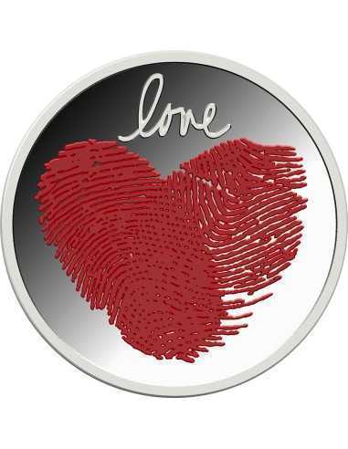 Серебряная монета LOVE 2 Cedis Гана 2021