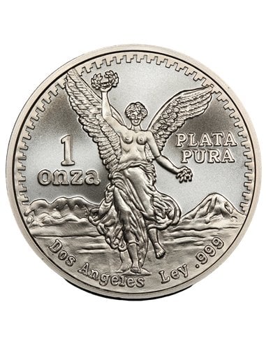 DOS ANGELES Libertad Tribute 1 Oz Silver Coin Mexico 2023