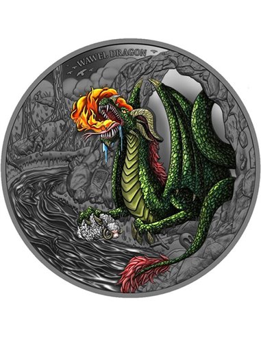 WAWEL DRAGON Popular Legends 2 Oz Монета Серебро 5$ Ниуэ 2024