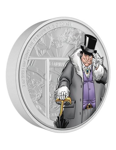 THE PENGUIN DC Villains 3 Oz Silver Coin 10$ Niue 2023