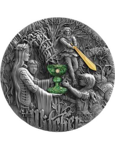 SWORD OF DESTINY The Witcher 2 Oz Silver Coin 5$ Niger 2020