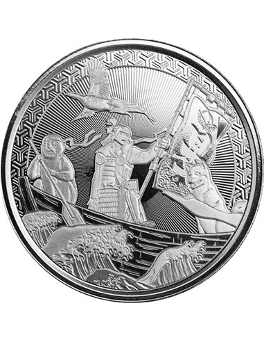 MOMOTARO Onto Demon Island Anime Style Silver Coin 5 Tala Samoa 2021