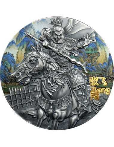 ZHANG FEI Воины Древнего Китая 3 Oz Серебряная монета 5$ Ниуэ 2020