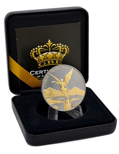 GOLD BLACK EMPIRE EDITION Libertad 1 Oz Серебро монета Мексика 2023 года