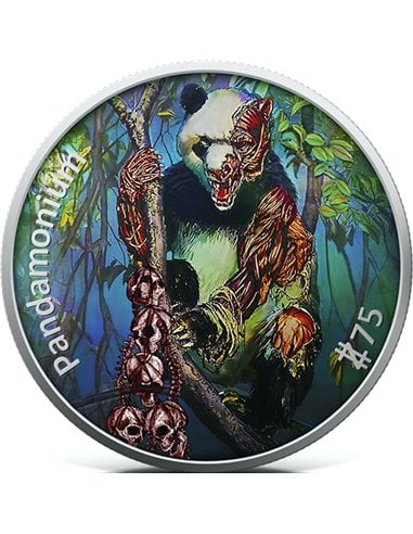 ZOMBUCKS Pandamonium Undead Edition 1 Oz Silver Coin 75Z USA 2023