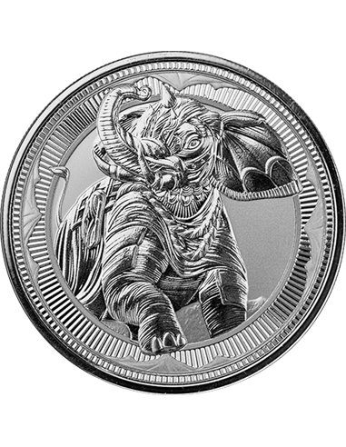 WAR ELEPHANT 1 Oz Монета Серебро 1 фунт Гибралтар 2023 года