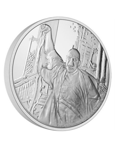 HARRY POTTER LORD VOLDEMORT 1 Oz Монета Серебро 2$ Ниуэ 2021