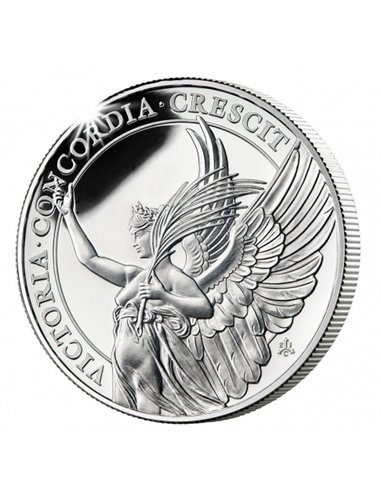 VICTORY Queens Virtues 1 Oz Монета Серебро 1 Фунт Святой Елены 2021