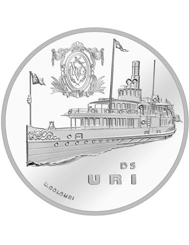 STEAMBOAT URI Moneda Plata 20 Francs Suiza 2017