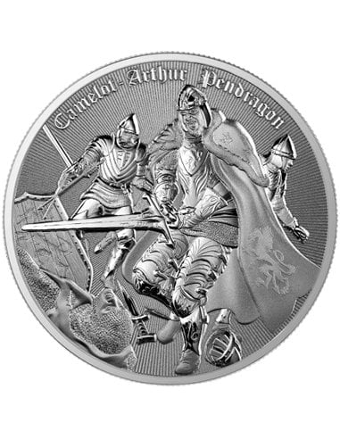 ARTHUR PENDRAGON CAMELOT 1 oz Proof Silver Coin $2 Niue 2023