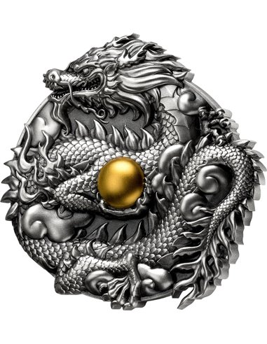 DRAGON Chinese Lunar Year 3 Oz Silver Coin 50 Vatu Vanuatu 2024