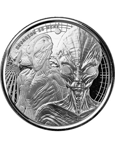 ALIEN 1 Oz Монета Серебро 5 Седис Гана 2022