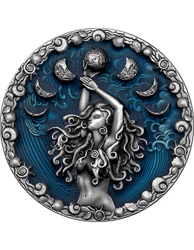 CALYPSO Греческая Мифология 2 Oz Монета Серебро 5$ Ниуэ 2023