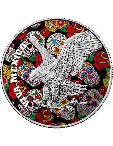 AMERICAN EAGLE Orgullo Mexicano Caminando Libertad 1 Oz Moneda Plata 1$ USA 2024