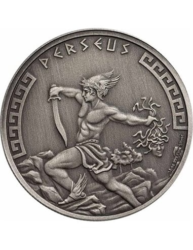 PERSEUS Antique Heroes Of Greek Mythology 1 Oz Silver Coin 2$ Niue 2024
