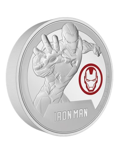 IRON MAN Marvel Classic Superheroes 3 Oz Монета Серебро 10$ Ниуэ 2024