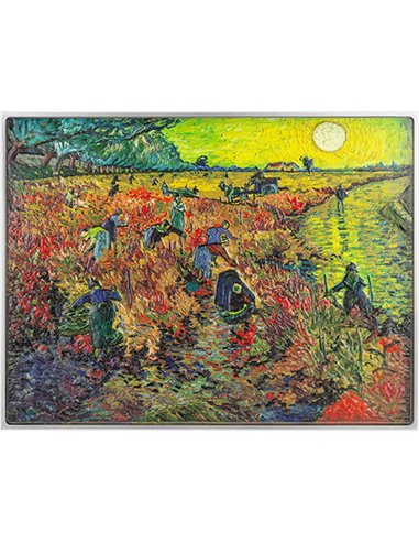 RED VINEYARD Van Gogh Монета Серебро 10000 Франков Чад 2024