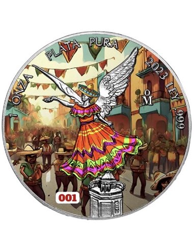 CINCO DE MAYO Edition Libertad 1 унция Серебряная монета Мексика 2023 года