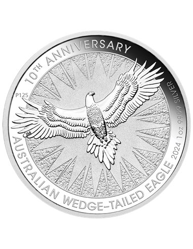 WEDGE-TAILED EAGLE 1 Oz Moneda Plata 1$ Australia 2024