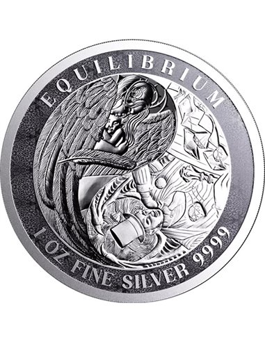EQUILIBRIUM 1 Oz Монета Серебро 5$ Токелау 2024