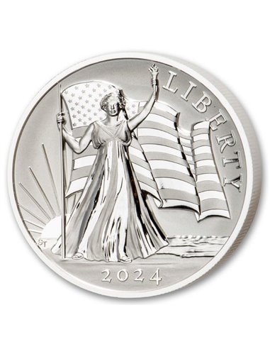 ŚWIATŁO WOLNOŚCI 2 uncje srebrna moneta próbna 5 dolarów Samoa 2024
