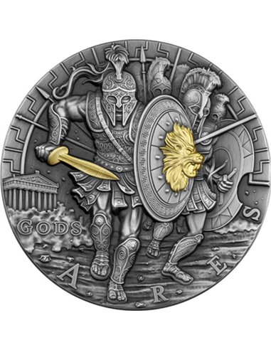 Bogowie ARES 1 kg Kilo Srebrna moneta 80 $ Niue 2022