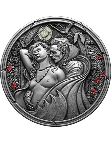 MIDNIGHT SEDUCTION 2 Oz Монета Серебро 2000 Франков Камерун 2024