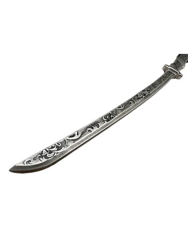 KATANA w kształcie miecza 2 uncje srebrna moneta 10000 FCA Chad 2024