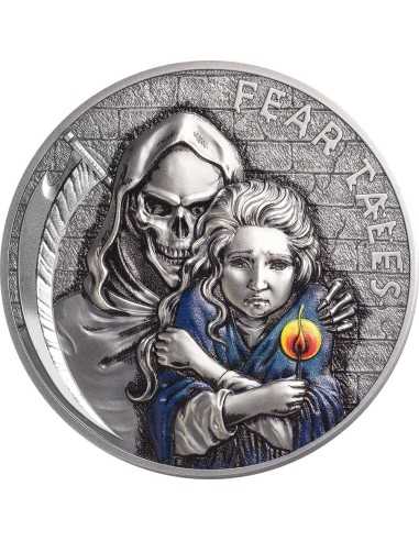 LITTLE MATCH GIRL Fear Tales 2 Oz Серебряная монета 10$ Палау 2020