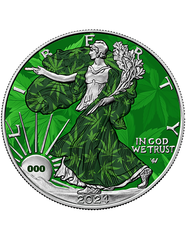 HIGH FLYING Edition American Eagle 1 Oz Silver Coin 1$ USA 2024