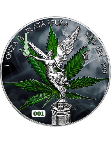 SPLIFERTAD EDITION Libertad 1 Oz Серебро монета Мексика 2023 года