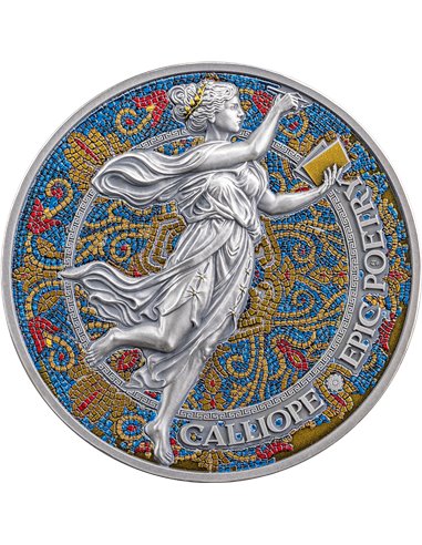CALLIOPE Die Neun Musen 2 Oz Silber Münze 2000 Francs Kamerun 2024