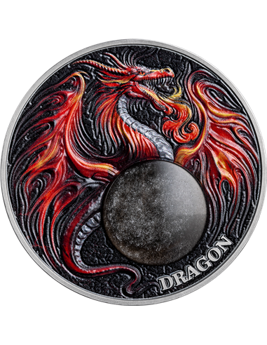 DRAGON Chronicles of Fire 2 Oz Монета Серебро 10 Седис Гана 2024