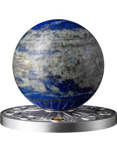 EARTH Solar System 2 Oz Silver Coin 10 Cedis Ghana 2024