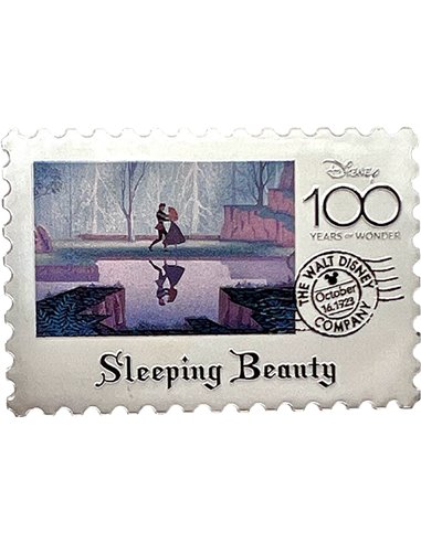 Dornröschen 100. Briefmarke 1 Oz Silber Proof Münze 2$ Niue 2023