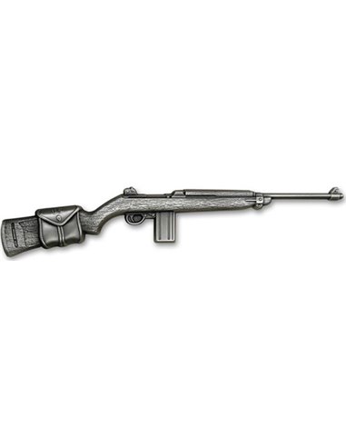 M1 CARBINE RIFLE History's Greatest Firearms 2 Oz Монета Серебро 10000 Франков Чад 2024