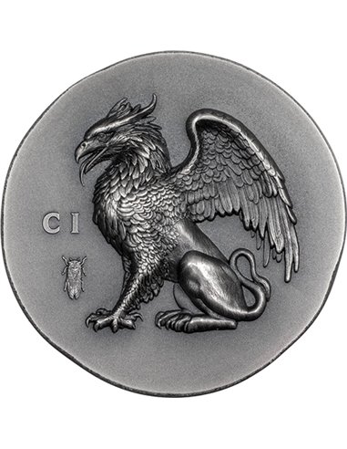 GRIFONE Icone Numismatiche Moneta Argento 1 Oz 5$ Isole Cook 2024