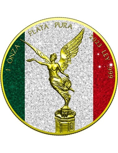DIAMOND FLAG Libertad 1 Oz Moneda Plata México 2024