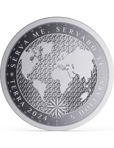 TERRA 1 Oz Silver Coin 2$ Niue 2024