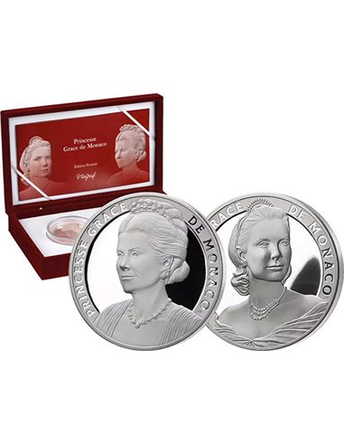 GRACE KELLY Portarit Набор 2 x 5 унций Серебряная монета 2 x 1500 франков Гвинеи 2023 г.