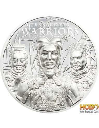 TERRACOTTA WARRIORS 1 Oz Silver Coin 5$ Cook Islands 2021