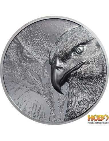 MAJESTIC EAGLE 2 Oz Silver Coin 1000 Togrog Mongolia 2020