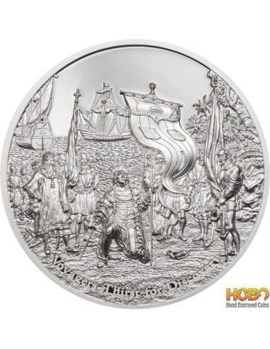 VOYAGERS THIRST FOR DISCOVERY Time Flies 2 Oz Silver Coin 10$ Острова Кука 2021