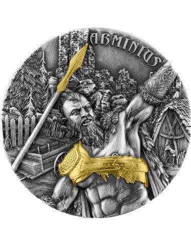 ARMINIUS Warriors Серебряная монета 2 унции 10 марок Германия 2021