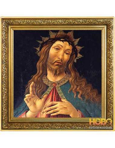 ХРИСТОС В ТЕРНЕВОМ ВЕНСЕ Botticelli 1 Oz Серебряная монета 1$ Ниуэ 2020