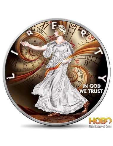 TIME Walking Liberty Серебряная монета 1 унция 1$ США 2020